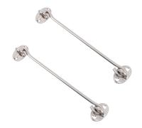 TIDTALEO Gancio per Porta e Finestra in Acciaio Inox 2 Pezzi, Chiavistello di Blocco Privacy Resistente al Vento, Adatto per Porte e Finestre Chiusura Manuale Semplice