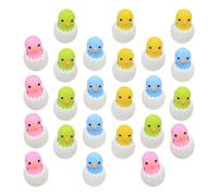 TIDTALEO Gomme da Cancellare in Gomma 24 Pezzi a Forma di Pulcino Facili da Usare e Conservare, Perfette come Colore per Studenti la Vita di Studio Colore Casuale