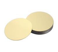 TIDTALEO Kit da 10 Pezzi Adesivi Metallici Magnetici Rotondi in Ferro per Supporto Telefono Auto Oro, Facile da Attaccare, per Veicoli e Smartphone