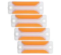 TIDTALEO Marcatori Stradali Riflettenti 4 Pezzi Indicatori Rettangolari per Segnaletica Esterna su Vialetti e Ingressi in Giorni di Pioggia e Notte