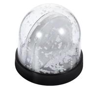 TIDTALEO Mini Snow Globe Cornice Foto in Plastica e Alluminio Argento