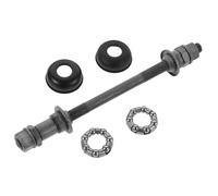 TIDTALEO Mozzo Mountain Bike con ASSE Posteriore Solido da 180mm e Cuscinetto a Sfera, Kit 1 Set in Metallo Grigio per Riparazioni di Mountain Biking