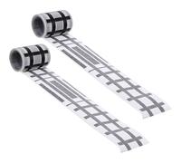 TIDTALEO Nastro Adesivo Stradale Ferroviario 2 Pezzi Decorativi, Decalcomanie Stradali Fai da Te per Gioco Auto, Adesivi per Creare Strade e Autostrade Educativi