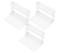 TIDTALEO Organizer da Scrivania in Plastica Trasparente Vintage per Protezione e Conservazione Set di 3 Custodie per Cassette Audio di Nastri Musicali