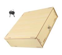 TIDTALEO Organizer per Contanti in Legno Bianco Acero Vassoio Diviso Multiuso per Monete e Banconote Portasoldi per Cassetto Registratore Contenitore Portaoggetti per Negozio e Ufficio