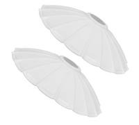 TIDTALEO Paralume in Ferro Nordico Plissettato 25 Cm 2 Pezzi, Portalampada da Soffitto Moderno Decorativo per Sala da Pranzo e Corridoio, Protezione Lampadina in Metallo per Lampada