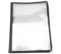 TIDTALEO Porta Menù in PVC Trasparente A4 Cartella del Menu Pieghevole 10 Pagine Copertina Protettiva per Ristoranti Bar e Hotel Accessori per Bar Visualizzazione Prezzi