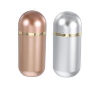 TIDTALEO Portapillole Portatile 10 Ml Set 2 Pezzi Plastica Trasparente Organizer Di Farmaci Mini Flaconi Da Viaggio Impermeabili Sigillati Per Casa Ufficio e Trasporto Pillole