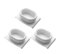 TIDTALEO Protezione Dita per Affettatrice Cucina 3 Pezzi in Pp Bianco, Sicura per Taglio di Carne e Frutta, Accessorio Multifunzione per Proteggere le Mani Durante la Cottura