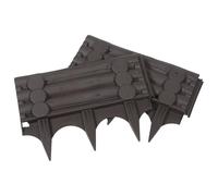 TIDTALEO Recinzione Decorativa da Giardino in Plastica 2 Pezzi Inserto Barriera Protettiva per Aiuole e Animali Bordure Resistenti per Esterni e Patio Installazione Rapida Design