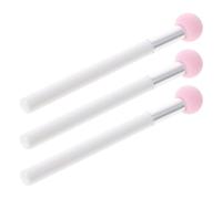 TIDTALEO Set 3 Pezzi Spugnetta Make Up in Spugna Non-latex Bianca con Testa a Fungo, Pennello per Correttore con Tocco Confortevole per Donne