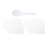 TIDTALEO Set 3 Pezzi Stampo per Sushi Fai da Te in Pp Bianco 2 Stuoie per Sushi e Cucchiaio Facile da Usare per Realizzare Fatti in Casa