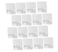 TIDTALEO Set 30 Pezzi Ganci Adesivi da Muro Trasparenti per Appendere Oggetti Piccoli e Borse, Forte Capacità di Carico in Plastica, per Ristorante e Hotel