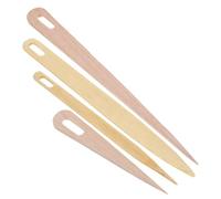 TIDTALEO Set 4 Aghi da macramè in Legno e bambù Cruna Grande per Tessitura Arazzi Strumenti Fai da Te per Cucito e Lavori a Maglia Ergonomici e Resistenti per Artigianato Creativo