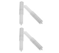 TIDTALEO Set 4 Pezzi Rullo Porta Carta Igienica in Plastica Molla a Rullo Retrattile, Supporto per Scatole Fazzoletti, Accessorio Bagno per Uso Domestico e Alberghiero