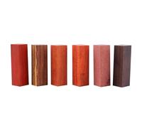 TIDTALEO Set 6pezzi Wood Turning Pen Blank in Legno per Diy, per Realizzare Barrel Penna a Sfera e Stilografica Pattern Unici, per Back To School Party Colore Casuale