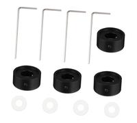 TIDTALEO Set da 4 Protezioni in Lega di Alluminio per Pedale Interruttore a Pedale Effetto Chitarra, Topper con Cuscinetto in Silicone Antiscivolo per Pedalboard Effetti, Accessori