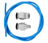 TIDTALEO Set Raccordi Pneumatici Pc4-m6 e Pc4-m10 per Tubo Bowden in Ptfe 1 M, Connettori per Estrusore Stampante 3d ad Alta Resistenza Termica Fino a 280°c, Riduzione Attrito e Gioco