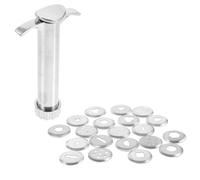 TIDTALEO Set Spremiagrumi per Argilla in Acciaio Inox 21 Pezzi, Estrusore Rotante e Kit Stampi per Argilla Polimerica, Strumenti per Modellare e Creare Opere D’Arte in Ceramica per