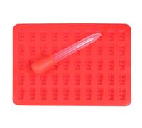 TIDTALEO Stampo in Silicone a Forma di Orsetto con 50 Fori per Cioccolatini, Facile da Riempire e Pulire, per Preparare Dolci e Caramelle Durante le Feste