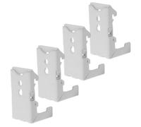 TIDTALEO Supporti di Montaggio per Tende a Rullo in Metallo 22mm 4 Pezzi Staffe a Forma di 7 per Installazione Binari Tende a Pacchetto per Uso Domestico