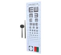 TIDTALEO Tabella Oculistica Portatile per Test della Vista Occlusore e Puntatore Manuale in Pvc per Uso Domestico e Ospedaliero, Adatta e Adulti