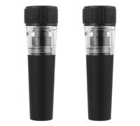 TIDTALEO Tappo per Vino Sottovuoto Pompa a Vuoto Portatile 2 Pezzi, Tappo per Bottiglia Riutilizzabile in Silicone per Conservazione Ermetica, per Casa, Bar e Ristorante