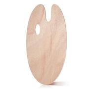 TIDTALEO Tavolozza Ovale in Legno per Pittura, 5mm, per Acrilico