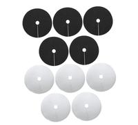 TIDTALEO Telo Pacciamatura Biodegradabile per Giardino 20 Pezzi Tessuto Non Tessuto Antipacciame Nero e Argento Copertura Terreno Traspirante per Frutteto e Protezione Alberi da Giardino