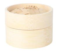 TIDTALEO Vaporiera in Legno Rotonda Coperchio Ermetico per Cuocere Gnocchi e Riso, Accessorio per Cucina Orientale, per Feste e Catering
