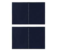 Tidyard 2 pz Pareti Laterali per Tenda Gazebo in PE con Cerniera Blu,