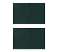 Tidyard 2pz Pareti Laterali per Gazebo da Giardino, PE/Pieghevole/1 Cerniera, 3 x 1.95 m, Verde