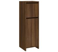 Tidyard Armadietto da Bagno Stretto e Alto a Colonna, Mobile Salvaspazio in Legno Multistrato, Rovere Marrone 30x30x95 cm