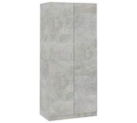 Tidyard Armadio Grigio Cemento 90x52x200 cm in Truciolato,con 2 Ante,Armadio Camera da Letto,Stampelle Armadio,con Un Compartimento Alto e Un'asta all'Interno