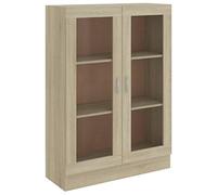 Tidyard Armadio Libreria Moderna con Vetrina per Soggiorno - Armadietto in Truciolato 82,5x30,5x115/150/185,5 cm - Credenza Moderna