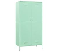 Tidyard Armadio Menta,Armadio per Abiti in Acciaio,Armadi Metallici,Guardaroba Metallo,Guardaroba spogliatoio in Metallo,Armadio Portascope 90x50x180 cm