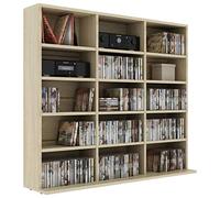 Tidyard Armadio Porta CD Scaffale Porta CD Dvd Archiviazione Libreria Divisorio in Truciolato 102x16x89,5 cm Armadietto Soggiorno Moderno Disponibile in Tanti Colori Diversi
