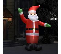 Tidyard Babbo Natale Gonfiabile con LED IP44 3 m XL,Babbo Natale Gigante,Babbo Natale da Esterno,Babbo Natale Gonfiabile Luminoso Luci LED Decorazione Natalizia