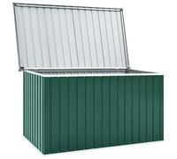 Tidyard Baule da Giardino per Esterno Impermeabile in Acciaio zincato,Cassapanca Contenitore da Giardino per Esterno,149x99x93 cm/171x99x93 cm,Verde