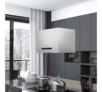Tidyard Cappa Aspirante,da Cucina,ad Isola,Sospesa,con LCD,con Sensore,55 cm,Acciaio,Argento,55x37 cm,180 W 220-240 V~, 50/60 Hz,Cappa Aspirante,Cappa a Isola