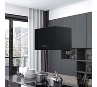 Tidyard Cappa Aspirante,da Cucina,ad Isola,Sospesa,con LCD,con Sensore,55 cm Acciaio Nero,55x37 cm,180 W 220-240 V~, 50/60 Hz,Cappa Aspirante,Cappa a Isola