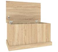 Tidyard Contenitore Portaoggetti,Contenitore Box,Baule Multiuso,Cassapanca Contenitore in Legno,Baule Contenitore da Interno,Cassapanca Baule in Legno,Rovere Sonoma 70x40x38 cm Legno Multistrato
