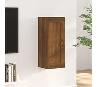 Tidyard Credenza,Armadietto,Mobiletto,Armadio Portaoggetti,Mobile Bagno Salvaspazio Armadio Bagno Cucina Ingresso,Armadio per Ufficio,Armadietto da Cucina Rovere Marrone 35x34x90 cm Legno Multistrato