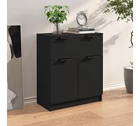 Tidyard Credenza,Armadietto,Mobiletto,Moderna,in Legno Multistrato,con Casetta,2 Ante,60x30x70 cm,Armadietto Moderno con Cassetti,Credenza da Salotto,Armadietto da Salotto,Mobiletto Soggiorno
