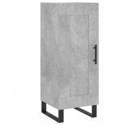 Tidyard Credenza,Armadiettto,Mobiletto,Salvaspazio,per Soggiorno,Design H,in Multistrato,Grigio Cemento,34,5x34x90 cm,Armadietto Salvaspazio Moderno,Mobiletto per Soggiorno,Credenza con Scomparti