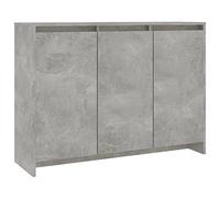 Tidyard Credenza Grigio Cemento,Armadietto,Credenze Moderna,Credenza Cucina Salvaspazio,Armadietto da Cucina,Mobile Buffet,Tavolo da Buffet,Mobiletto Multiuso,102x33x75 cm in Truciolato