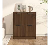 Tidyard Credenza Multifunzione,Armadio,Arredamento da Cucina,Credenza Soggiorno Cucina,Mobile Credenza,Credenze e Buffet,Tavolo Ingresso Soggiorno Rovere Marrone 60x30x70 cm in Legno Multistrato