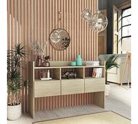 Tidyard Credenza per Soggirono Moderna Truciolato con 3 Cassetti 105x30x70 cm,Tavolo Consolle Moderna con 3 Cassetti,Credenza con Cassetti,Consolle con Cassetti,Consolle Ingresso Credenza da Salotto