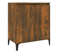 Tidyard Credenza Rovere Fumo,Madia,Armadietto,Credenze Moderna,Credenza Cucina Credenza Soggiorno,Armadietto da Cucina,Mobile Buffet,Mobiletto Multiuso,Credenza in Legno Multistrato 60x35x70 cm