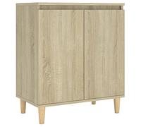Tidyard Credenza Rovere Sonoma,Madia,Armadietto,Credenze Moderna,Credenza Cucina Credenza Soggiorno,Armadietto da Cucina,Mobile Buffet,Mobiletto Multiuso,Credenza in Truciolato 60x35x70 cm